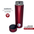 Garrafa Térmica Squeeze Inteligente, Termômetro de Temperatura 500 Ml Inox