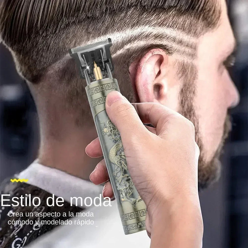 Máquina de corte de cabelo elétrica USB T9 para Homens, recarregável, Barbeador profissional.