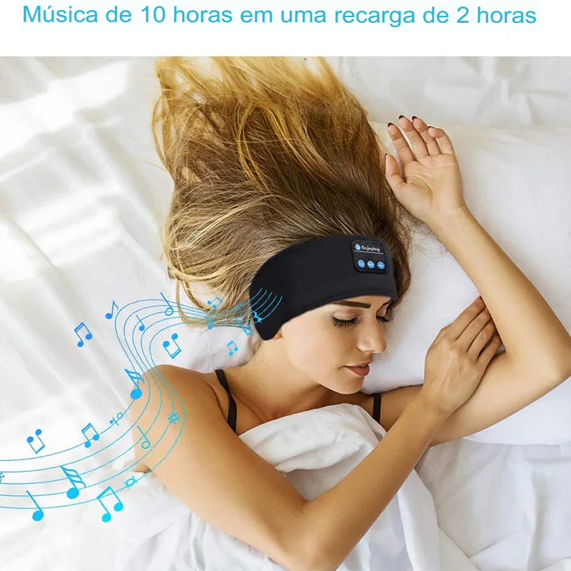 Máscara para Dormir Tapa olho com fones de Ouvido Bluetooth - Sleep Songs