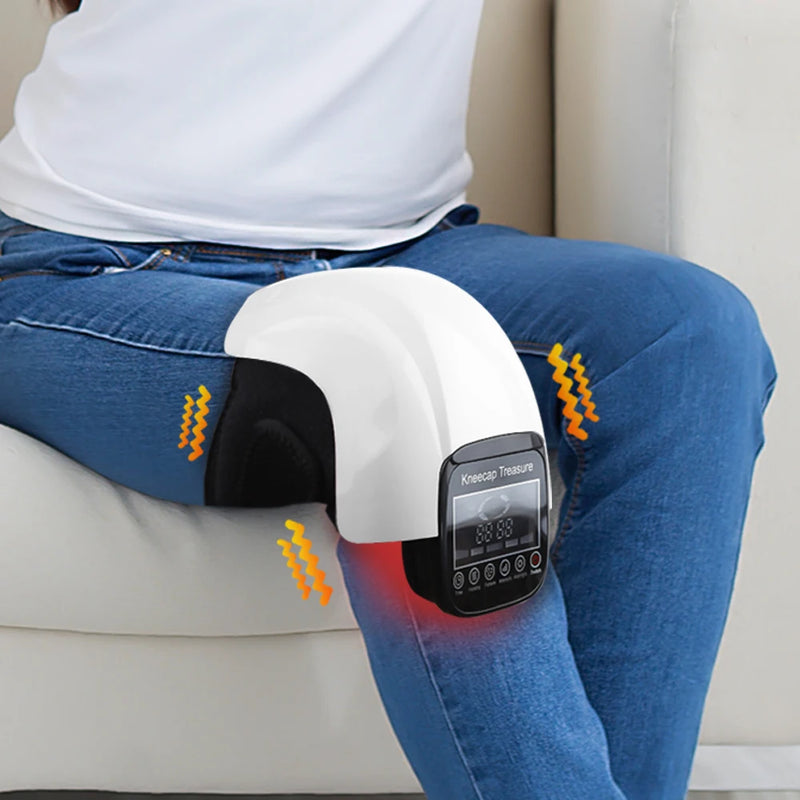 Massageador infravermelho de joelho, compressa de aquecimento, Ar pressoterapia.