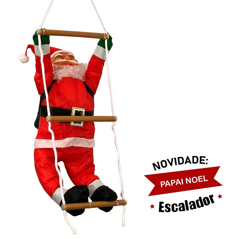 Papai Noel Subindo Escada 60cm - Wincy